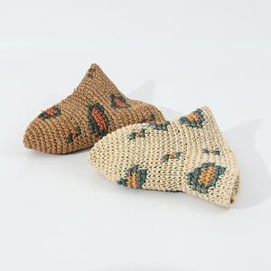 2025 nouveau léopard Design fait à la main au crochet pêcheur <span class=keywords><strong>chapeau</strong></span> pliable soleil <span class=keywords><strong>chapeau</strong></span> papier <span class=keywords><strong>paille</strong></span> vacances plage <span class=keywords><strong>chapeau</strong></span> - Product Image 4