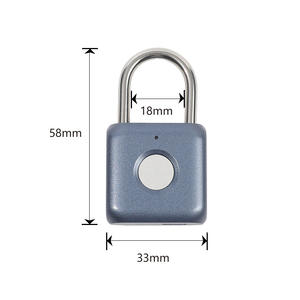 Serrure de porte APP, serrure en alliage, serrure de valise, <span class=keywords><strong>cadenas</strong></span> <span class=keywords><strong>à</strong></span> empreintes digitales avec <span class=keywords><strong>clé</strong></span> - Product Image 6