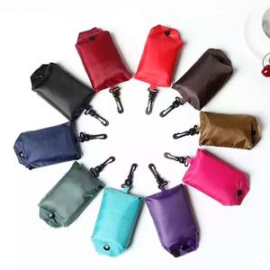 Sac fourre-tout moyen personnalisé en nylon écologique et polyester recyclé avec poignée d'épaule, pliable, pour le shopping, promotionnel - Product Image 2