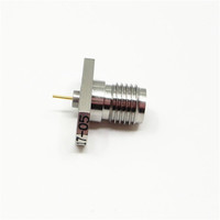 Connecteur micro-bande coaxial RF femelle haute fréquence 40GHz 2.92mm à ondes millimétriques 2 trous connecteurs de montage à bride (RF)