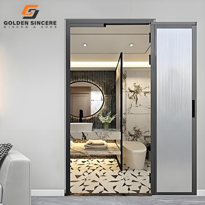 Porte coulissante PD moderne pour villas Cadre en alliage d'aluminium Modèle d'ouverture horizontale insonorisé en acier inoxydable - Product Image 5