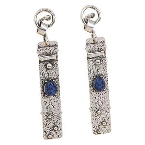 Orecchini Pendenti Vintage in Stile Etnico Blu a Goccia per Donne, Gioielli Lunghi e Alla Moda - Product Image 5