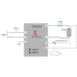 Chargeur de batterie Thinicon Cmc200 8a, entrée 165-277v, usage industriel avec affichage numérique - Product Image 3