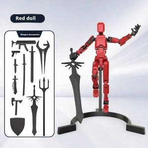 Décorations de bureau Robot imprimé en 3D Multi-articulé Mobile <span class=keywords><strong>Titan</strong></span> T13 Figurine d'action pour les amateurs de jeux - Product Image 4