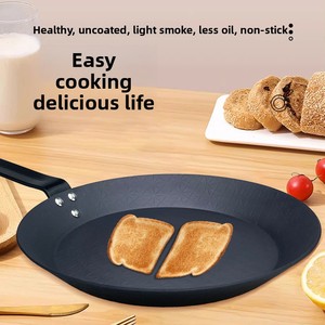 Vente en gros de nouvelle poêle à crêpes antiadhésive en métal pour les œufs, poêle à induction compatible avec la cuisinière à gaz - Product Image 3