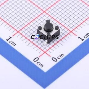 TC-0513-3.8-160G Tactile Switch SMD-4P,4.5x4.5mm Switch Single Pole Single Throw Round Button 1.6N Vertical Mount - Product Image 1