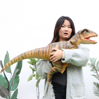 Aktif Robotik Kauçuk Gerçekçi El Dinozor Kuklası Bebek T-rex Animatronik Satılık