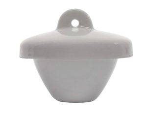 Crucible en porcelaine avec couvercle, forme courte, capacité 8 ml, 7x5x3 pouces - Lot de 15 - Product Image 3