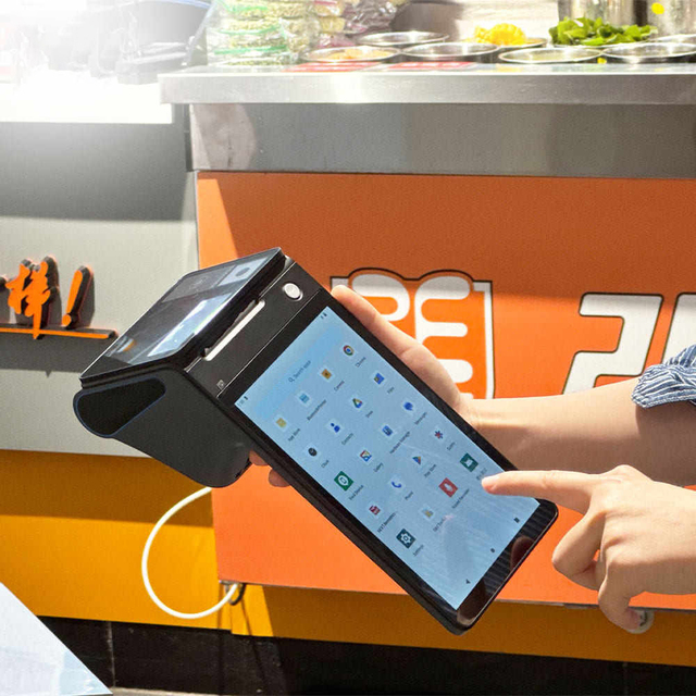 DLNA Z108 OEM Smart Android POS Machine with Touch Display NFC Card Reader for Restaurant Billing and Order System