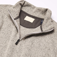 Hochwertige Maßgefertigte Strickwaren Herren Langarm Fleece Viertelreißverschluss Pullover Strickpullover für Männer