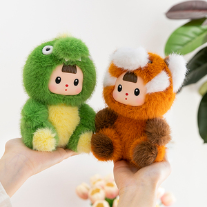 Peluche personalizzati di animali adorabili, super morbidi, antistress, lavabili, con tecniche speciali, graziosi procioni e dinosauri in cotone PP - Product Image 2