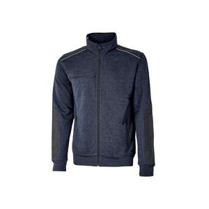 U-POWER - EY129DB-5XL <b>Snug</b> Deep Blue full zip up sweatshirt - EAN 8033546476628 WORK <b>HOODIES</b> - Product Image 1