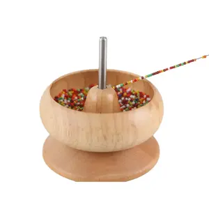 Clay Bead Spinner, Automatic Bead Bowl for Clay Beads, Electric Bead  Spinner for Jewelry Making with Thread and Needles for Bracelets, Necklace