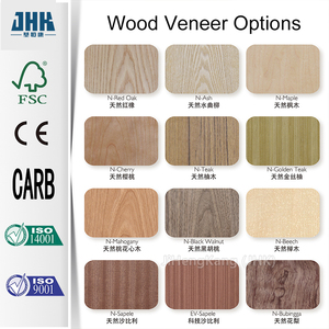 Puerta Batiente Moderna de Madera <span class=keywords><strong>Vella</strong></span> House JHK-014, Chapa de Roble Rojo Sólido, Diseño Interior para Sala de Estar y Baño, Fábrica China - Product Image 4