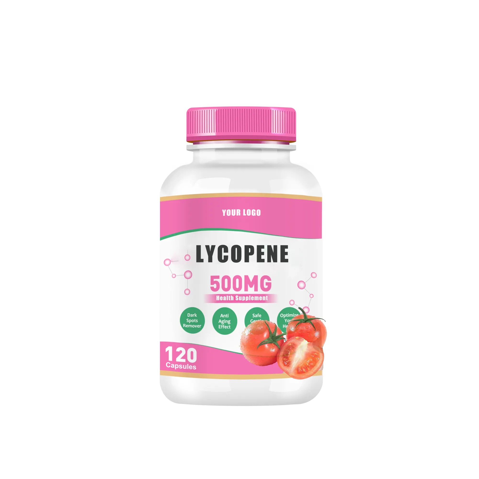 Capsules molles de lycopène organique de capsules de gel de vitamine E de supplément de santé d'OEM