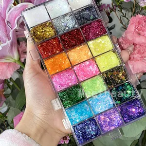 Gel de maquiagem glitter creme de pigmentos para olhos sombra solta grosso lantejoulas pigmentos gel glitter bio glitter maquiagem