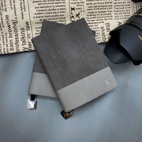 Carnet de notes A6 en cuir PU souple, échantillon gratuit, design personnalisé, avec pendentif métallique