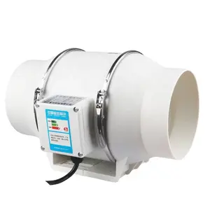 4 pouces 100mm à faible bruit Type de tuyau Ventilation Ventilateur d'extraction Commercial Puissant Jet Turbo Ventilateur de conduit en ligne