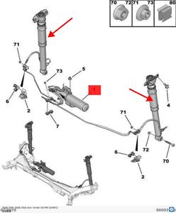 Convient pour <span class=keywords><strong>amortisseur</strong></span> arrière <span class=keywords><strong>Peugeot</strong></span> <span class=keywords><strong>3008</strong></span> (sans moteur) 9808775680 - Product Image 5