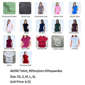 Abbigliamento Sportivo da <span class=keywords><strong>Donna</strong></span> all'Ingrosso, Magliette Aderenti a Maniche Corte per Corsa, Top da Yoga Traspirante Senza Cuciture, Maglietta Versatile da <span class=keywords><strong>Palestra</strong></span> con Collo Tondo - Product Image 6