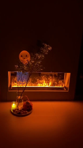 Llamativa chimenea de Vapor Eléctrica de diseño moderno para uso doméstico y de oficina con efecto de llama realista - Product Image 2