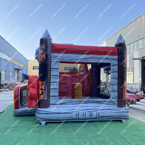 Combo gonflable commercial pour fête, <span class=keywords><strong>camion</strong></span> de pompiers avec toboggan, château gonflable pour <span class=keywords><strong>location</strong></span> de fête - Product Image 3
