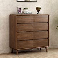 Meuble de rangement de style bois massif pour la décoration intérieure moderne, console multifonctionnelle, chambre à coucher, salon