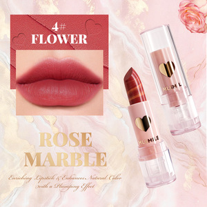 Nouveau Rouge à Lèvres Liquide Mat Effet Marbre Crème Imperméable 4 Couleurs Fini Velours Hydratant Application Facile Style Luxe Tendance - Product Image 6