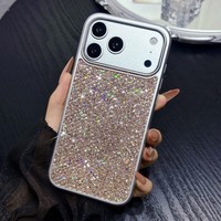 Coque de téléphone élégante et scintillante pour iPhone 13-17 Pro Max, motif losanges, antichoc, protection anti-rayures, vente en gros