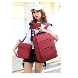 Custom 15.6 Inch USB Laptop <b>Backpack</b> with Anti-Theft Feature Fashionable New Bag Set Lining Made of Polyester - Product Image 6