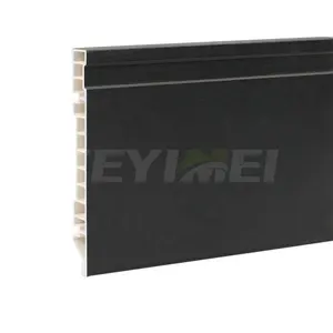 China Supplier 6" Vinyl Wall Baseboard 15CM White Pvc Skirting Board