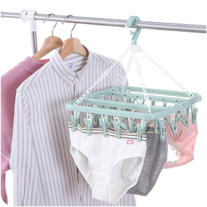 32-Clip gấp Multi-Clip nhựa hộ gia đình khô giá Windproof thiết kế cho trẻ em người lớn 'Quần áo bao gồm cả vớ em bé - Product Image 4