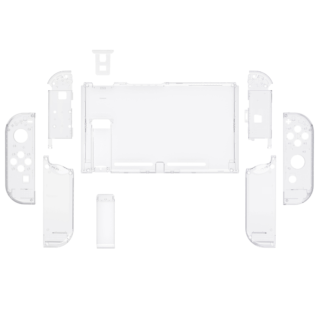 For Nintendo Switch Clear Housing Shell, DIY UV Glossy Finish
