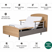 Lit médicalisé électrique moderne pour personnes âgées, lit de soins à domicile, lit réglable OEM pour la récupération des seniors, adapté aux femmes enceintes et à l'usage à domicile ou en maison de retraite