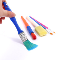 Faible MOQ 30 pièces – Pinceaux de peinture en éponge pour enfants avec rouleau tampon en mousse texturé pour projets d'artisanat des tout-petits et des enfants d'âge préscolaire