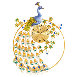 Vendita calda Custom <span class=keywords><strong>80</strong></span> <span class=keywords><strong>cm</strong></span> 3d pavone soggiorno arte decorazione per la casa orologi <span class=keywords><strong>da</strong></span> <span class=keywords><strong>parete</strong></span> - Product Image 1