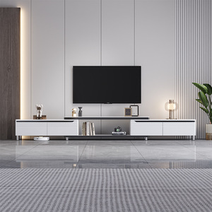 Table basse et <span class=keywords><strong>meuble</strong></span> <span class=keywords><strong>TV</strong></span> combinés pour petit appartement, salon, <span class=keywords><strong>meuble</strong></span> <span class=keywords><strong>TV</strong></span> moderne minimaliste extensible multifonctionnel sur pied - Product Image 1