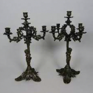 Ensemble de 2 chandeliers de table noirs, nouvelle arrivée, design attrayant, grande taille, métal, intérieur, Noël, moderne, écologique - Product Image 1