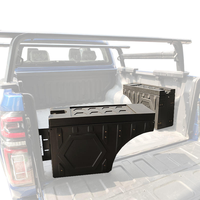 Boîte de rangement latérale universelle pour camionnette 4x4 tout-terrain 20L avec support rotatif