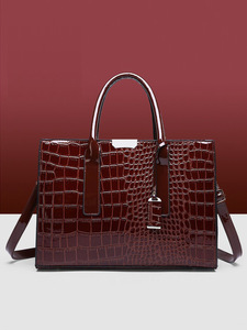 Borsa Tote da donna con motivo a <span class=keywords><strong>coccodrillo</strong></span> stile <span class=keywords><strong>europeo</strong></span> americano chiusura a cerniera nuova generazione transfrontaliera di tendenza del commercio estero globale - Product Image 5