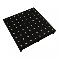 Pista de Baile LED Programable para Bares, Fiestas, Bodas, Discotecas, Clubes Nocturnos, 8x8 Píxeles, Vidrio Templado