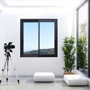 ระบบเลื่อนอลูมิเนียมสำหรับบ้านที่ทันสมัยทำจากสเตนเลสสตีลดีไซน์แนวนอนใช้กลางแจ้งกันเสียงสำหรับวิลล่าสามชั้น - Product Image 3