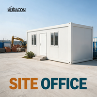 Maison conteneur en acier détachable de 20 pieds, bureau à domicile, logement d'appoint, cabane préfabriquée pour camp de travailleurs, assemblage rapide, installation facile
