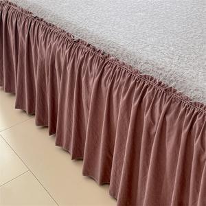 Falda <span class=keywords><strong>de</strong></span> <span class=keywords><strong>cama</strong></span> <span class=keywords><strong>de</strong></span> una sola pieza <span class=keywords><strong>de</strong></span> algodón perlado lavado tipo A, Protector <span class=keywords><strong>de</strong></span> colchón <span class=keywords><strong>de</strong></span> hilo <span class=keywords><strong>de</strong></span> doble capa, juego <span class=keywords><strong>de</strong></span> sábanas <span class=keywords><strong>de</strong></span> tres piezas - Product Image 5