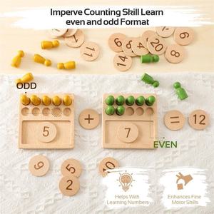 Juguetes Montessori de Madera para Contar, Novedad 2026, Juguetes Educativos de Aprendizaje Temprano para Niños Pequeños - Product Image 4