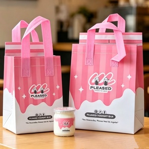 Bolsa Térmica Aislante Personalizada con Logotipo, Bolsa Reutilizable para Yogurt, Helado, Entrega de Alimentos, Comestibles y Bebidas Frías - Product Image 1