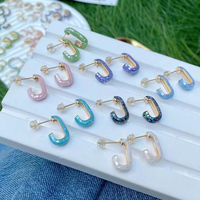 Boucles d'oreilles tendance mode vintage boucles d'oreilles hawaïennes style vacances boucles d'oreilles coquille d'ormeau plaqué or boucles d'oreilles pour dames