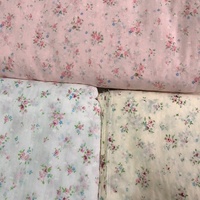 Kain Katun Lembut Bermotif Bunga yang Cantik, Dijual Per Yard untuk Pakaian/Bantal LT21928