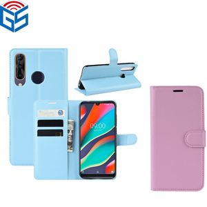 Lichi Pu Porte-Cartes En Cuir Étui À Rabat Pour <span class=keywords><strong>Wiko</strong></span> View <span class=keywords><strong>3</strong></span> <span class=keywords><strong>Pro</strong></span> - Product Image 1