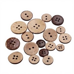 Wholesale Handmade <strong>Coconut</strong> Wood <strong>Buttons</strong> - 4-Hole DIY Decorative <strong>Buttons</strong> For Children's Clothes - Product Image 5